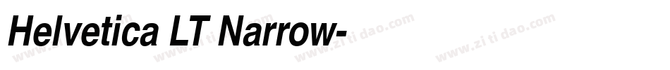 Helvetica LT Narrow字体转换